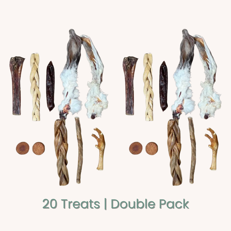 C&C Natural Dog Treat Variety Pack | 10–50 Hand-Picked Natural Chews & Treats