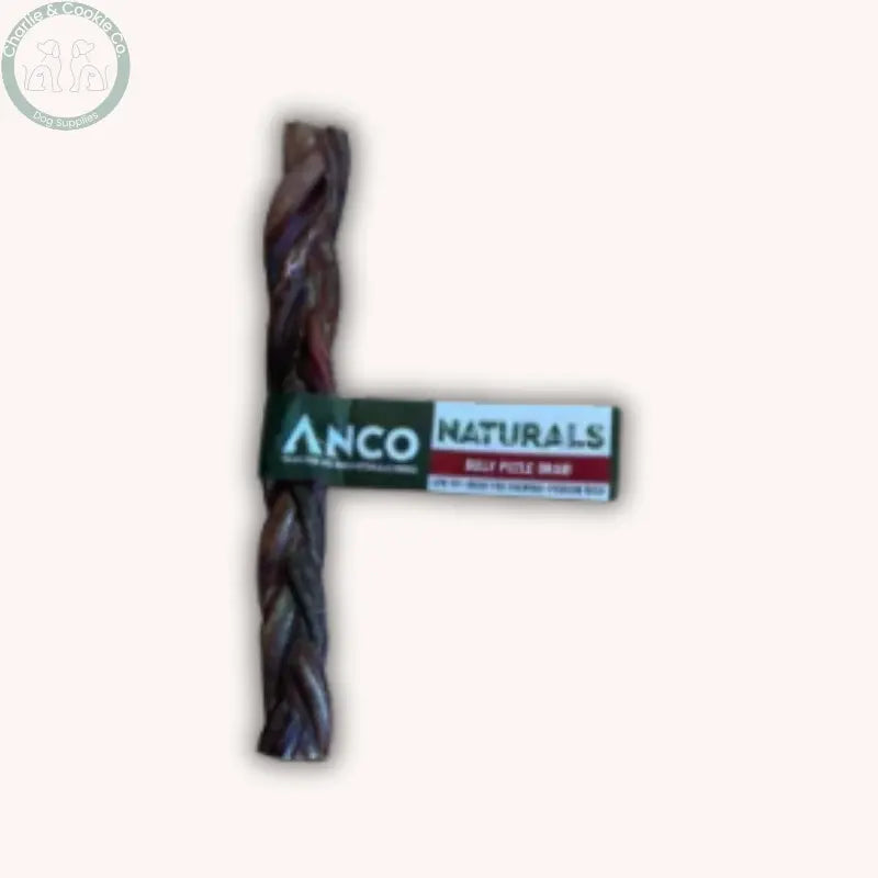 Anco Naturals Bully Pizzle Sticks & Braids for Dogs | Natural Dental Chew Medium & Large
