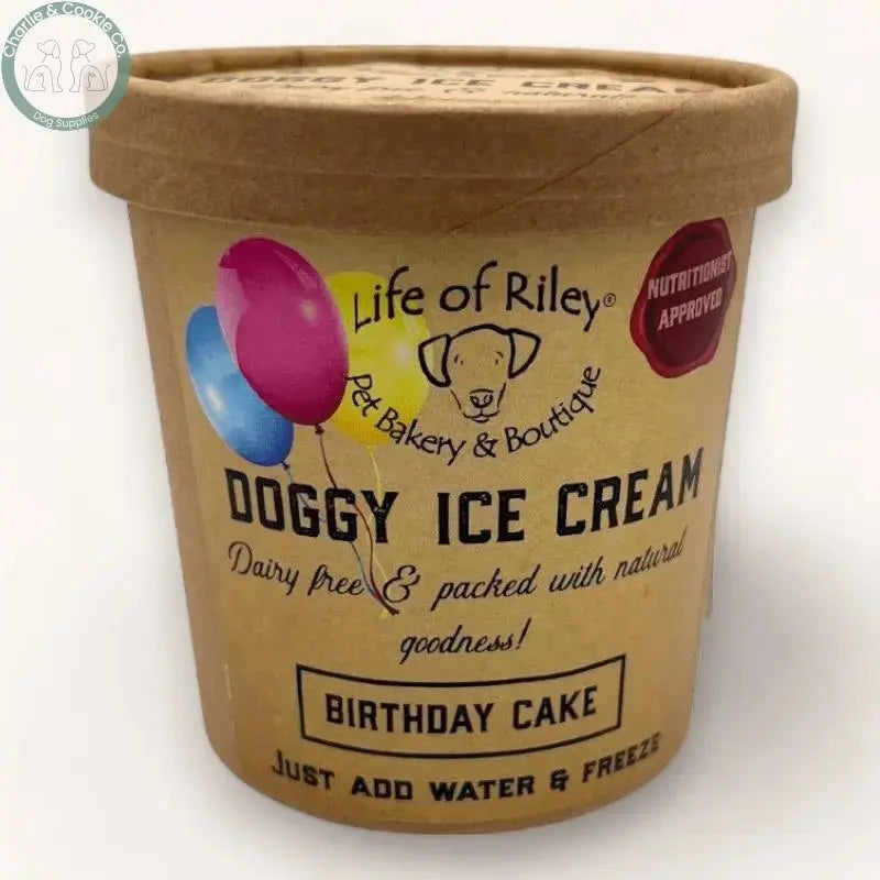 Life of Riley Bakery Dog Ice Cream Mix plant-based freeze-at-home treat in five flavours