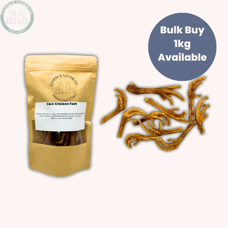 C&C Chicken Feet | Natural Joint & Dental Health Dog Treat Charlie & Cookie Co.