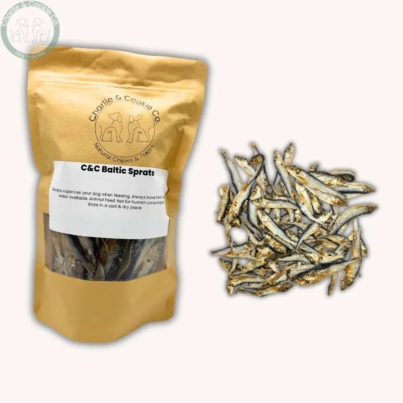 C&C Premium Baltic Sprats natural fish dog treats, 100g, 500g or 1kg