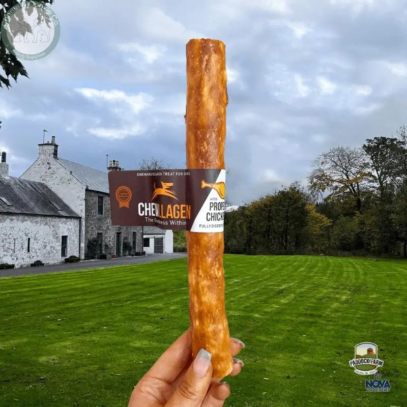 Chewllagen Roll Dog Chew collagen-rich Beef or Chicken in 5 inch or 10 inch