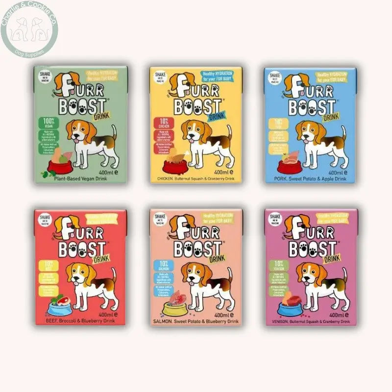 Furr Boost Drink 400ml liquid dog treat and food topper in 7 recipes