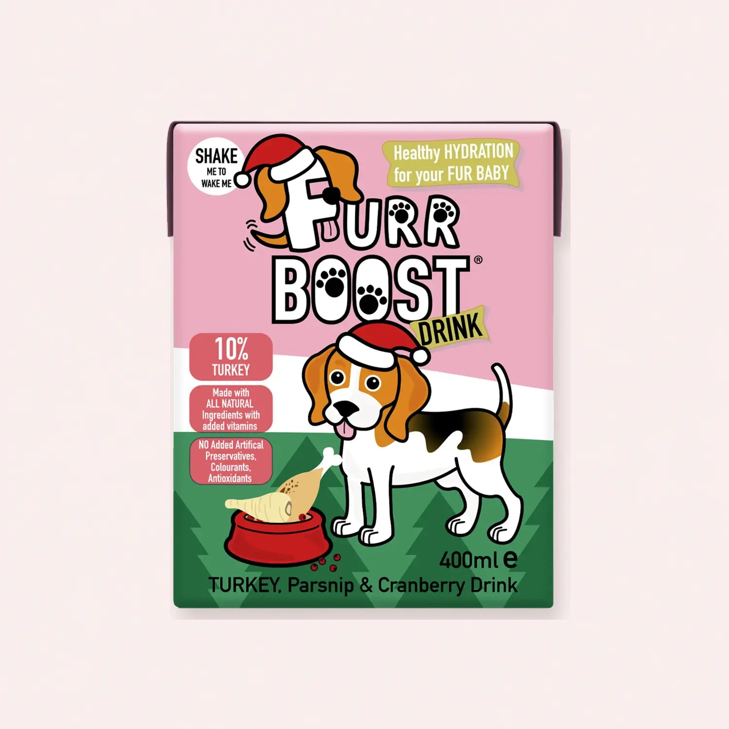Furr Boost Turkey, Parsnip and Cranberry Drink 400ml carton