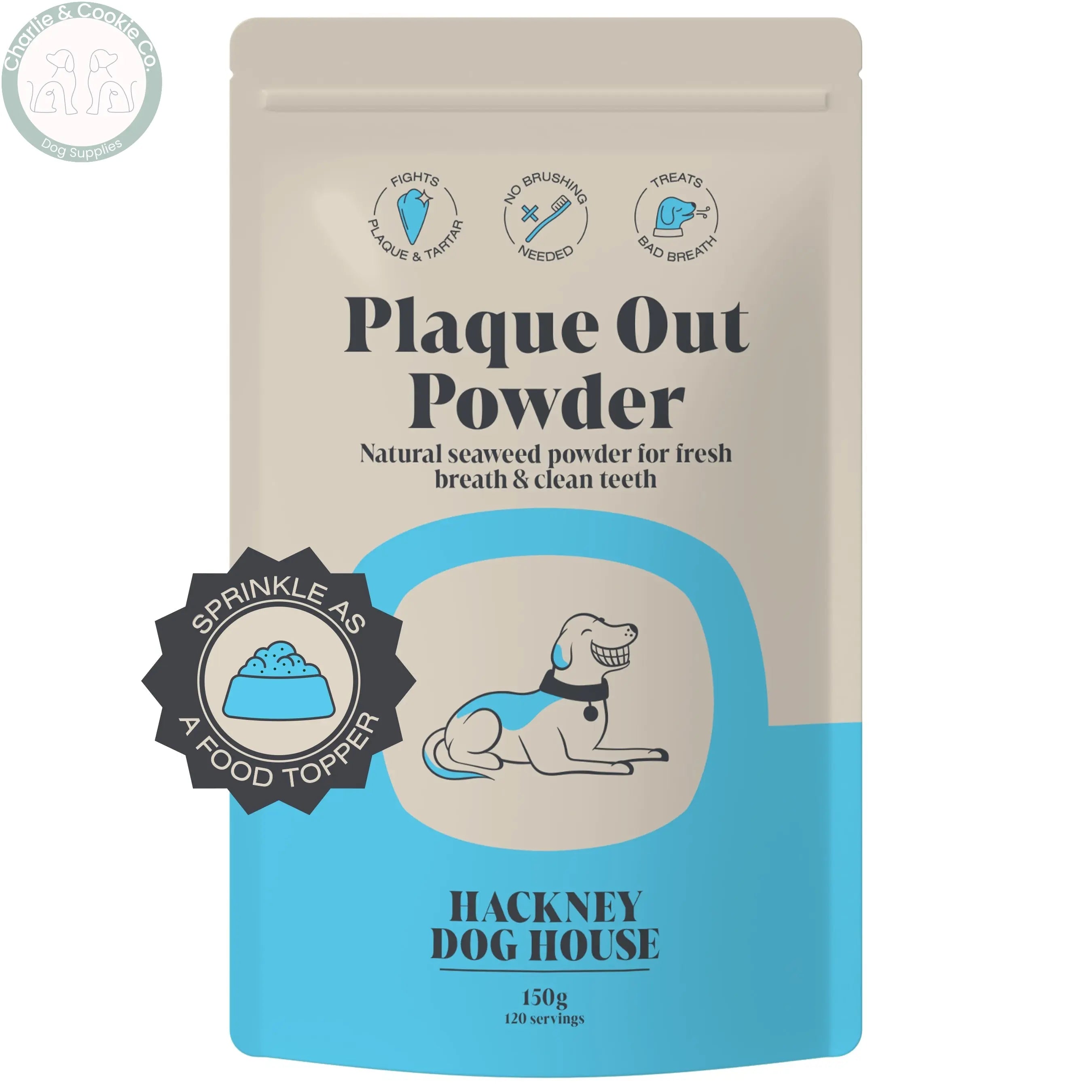 Hackney Dog House Plaque Seaweed Powder 150g | Dog & Cat Topper