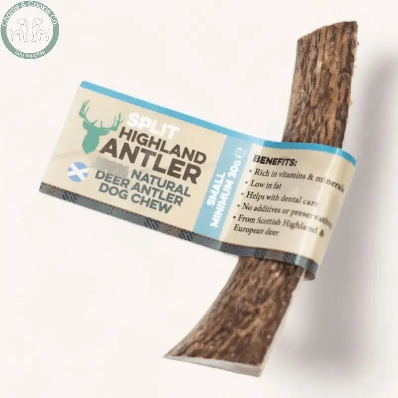 Highland Split Antler Dog Chew natural deer antler chew in four sizes