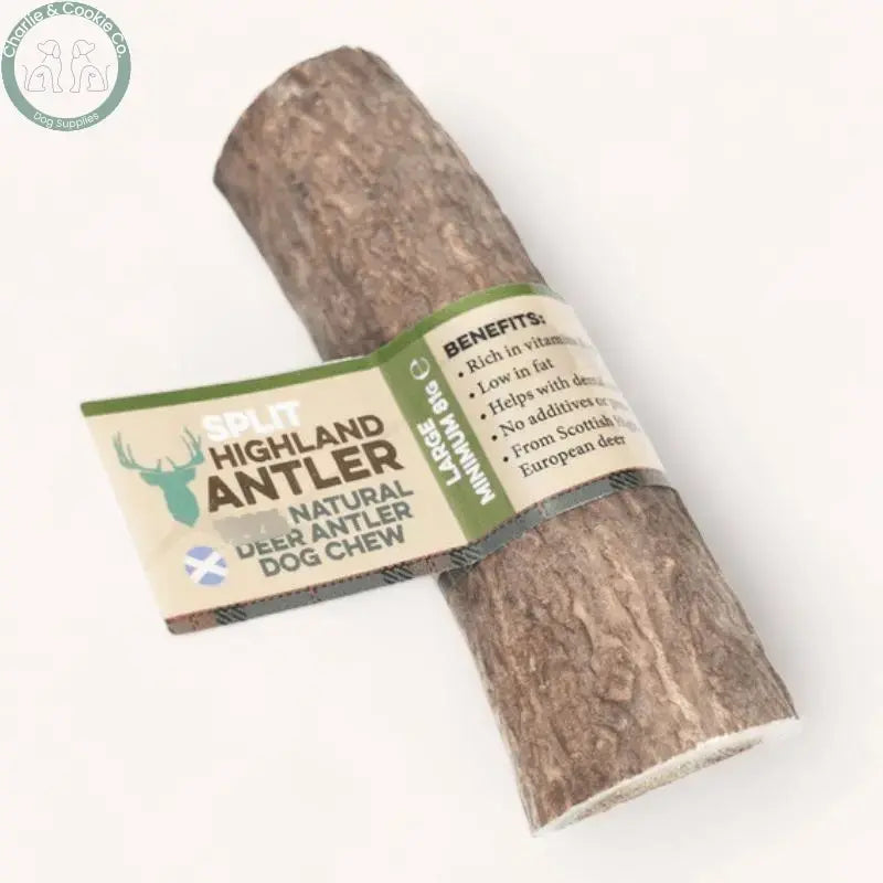 Highland Split Antler Dog Chew natural deer antler chew in four sizes