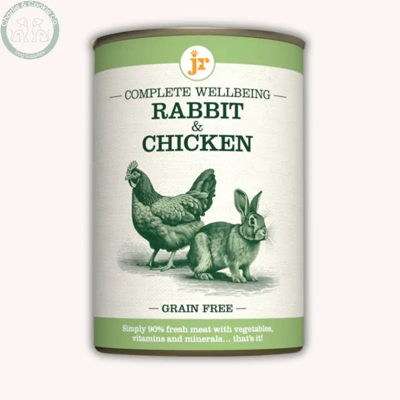 JR Pet Products Complete Wellbeing wet dog food in 200g or 400g, seven recipes
