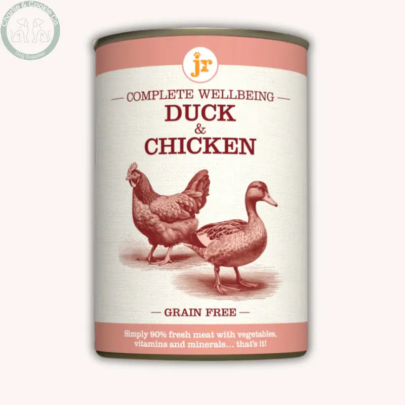 JR Pet Products Complete Wellbeing wet dog food in 200g or 400g, seven recipes