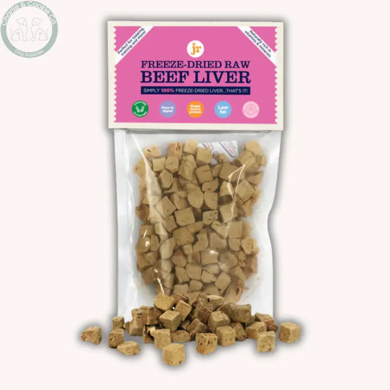 JR Pet Products Freeze-Dried Liver Treats 50g for dogs and cats, Beef, Chicken or Duck