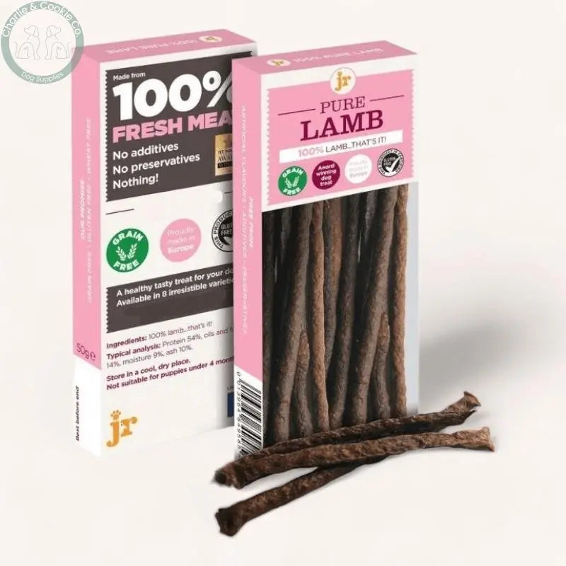 JR Pet Products Pure Meat Sticks 50g - 12 Protein Options - High-Protein, Hypoallergenic Dog Treat - Charlie & Cookie Co.