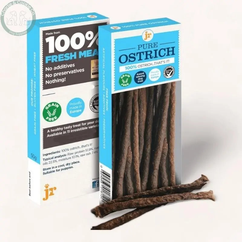 JR Pet Products Pure Meat Sticks 50g - 12 Protein Options - High-Protein, Hypoallergenic Dog Treat - Charlie & Cookie Co.