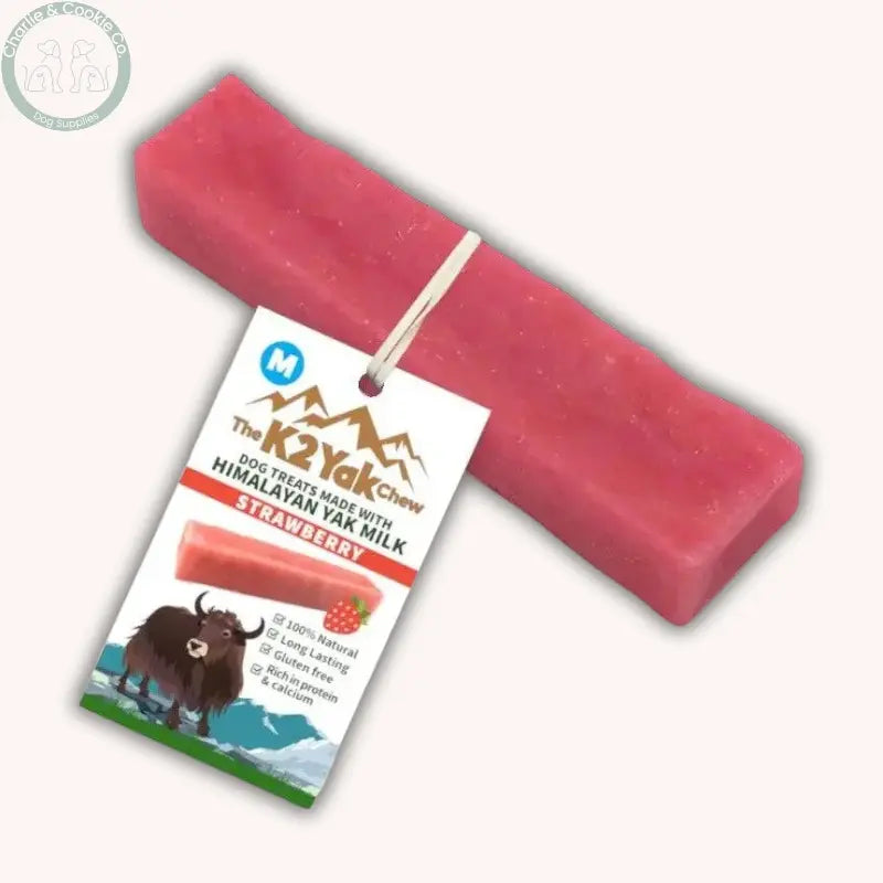 K2 Himalayan Yak Chew for Dogs | Fruity Flavours (Blueberry, Strawberry or Mango) | Small, Medium & Large The K2 Yak Chew