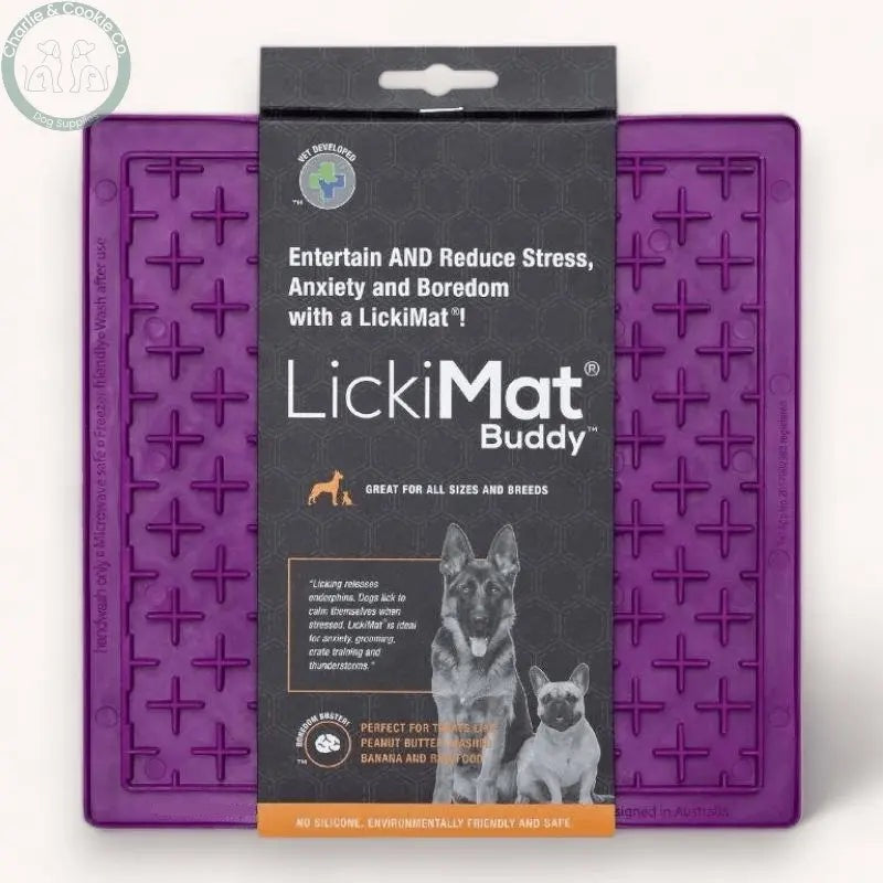 LickiMat Classic Buddy Enrichment Lick Mat for Dogs - 10 Colours - Calm, Soothe & Engage - Charlie & Cookie Co.
