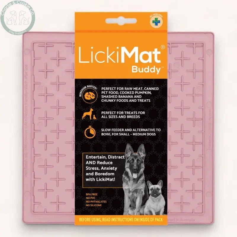 LickiMat Classic Buddy Enrichment Lick Mat for Dogs - 10 Colours - Calm, Soothe & Engage - Charlie & Cookie Co.