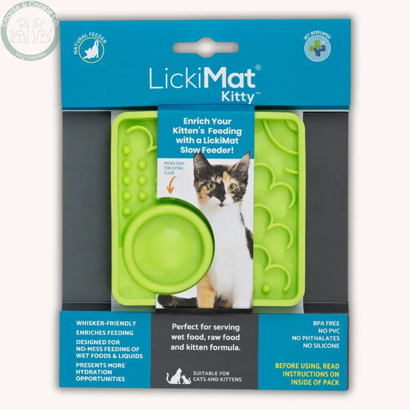 LickiMat Kitty & Catster | Enrichment Slow Feeders for Cats – 2 Designs LickiMat
