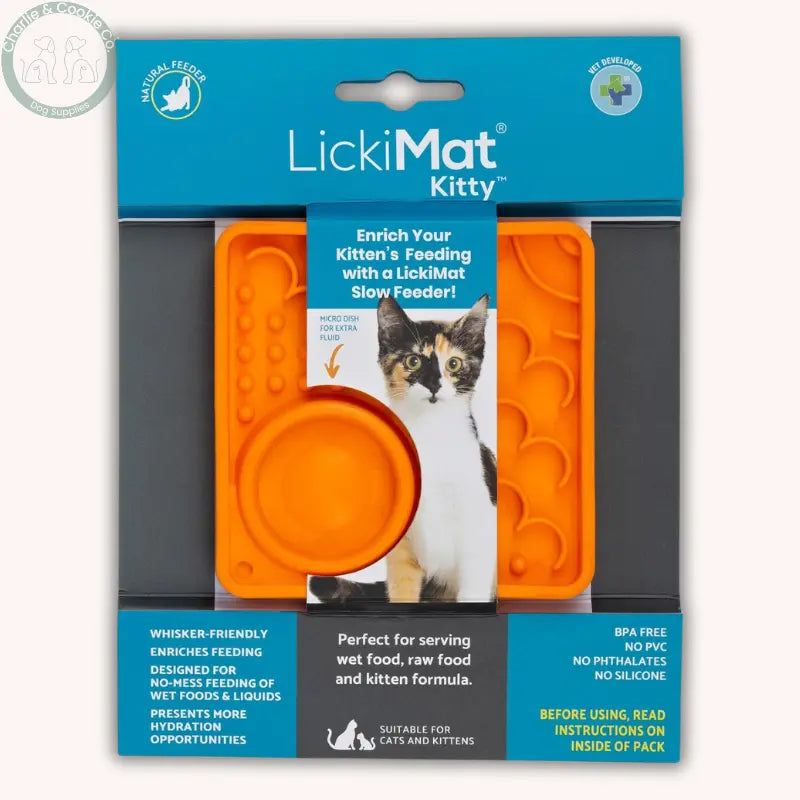 LickiMat Kitty & Catster | Enrichment Slow Feeders for Cats – 2 Designs LickiMat