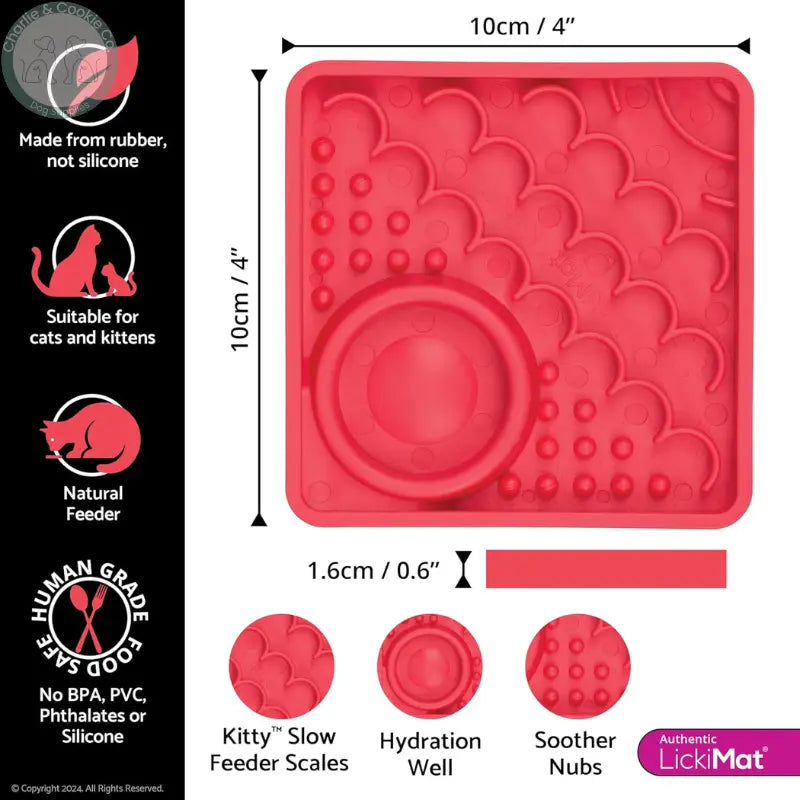 LickiMat Kitty & Catster | Enrichment Slow Feeders for Cats – 2 Designs LickiMat