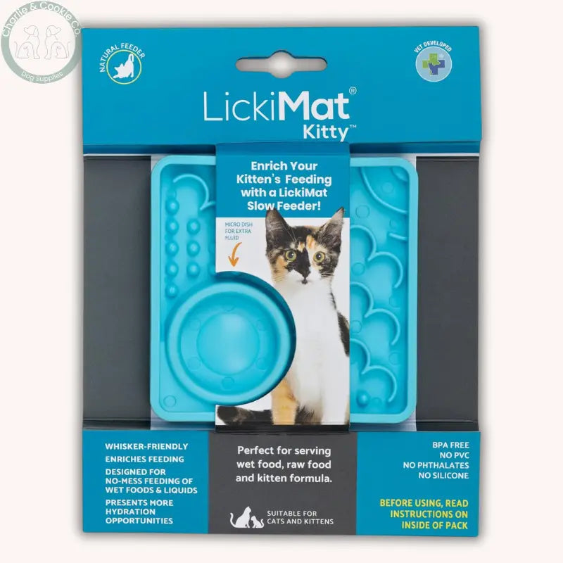 LickiMat Kitty & Catster | Enrichment Slow Feeders for Cats – 2 Designs LickiMat