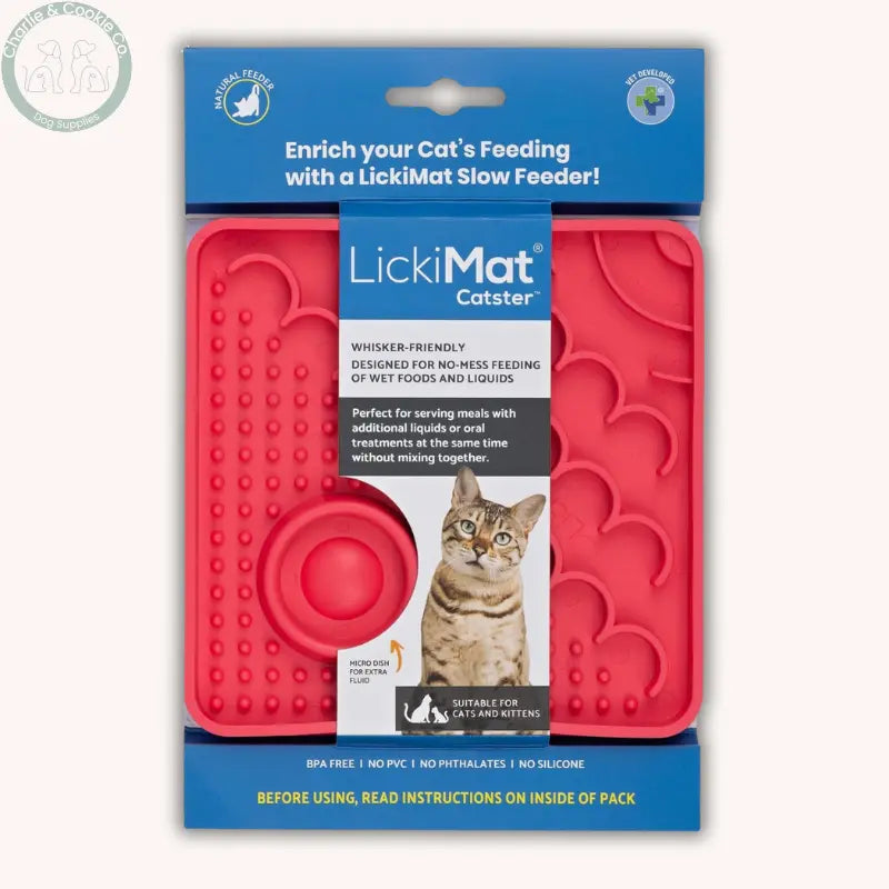 LickiMat Kitty & Catster | Enrichment Slow Feeders for Cats – 2 Designs LickiMat
