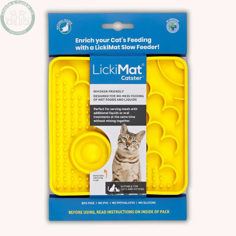 LickiMat Kitty & Catster | Enrichment Slow Feeders for Cats – 2 Designs LickiMat