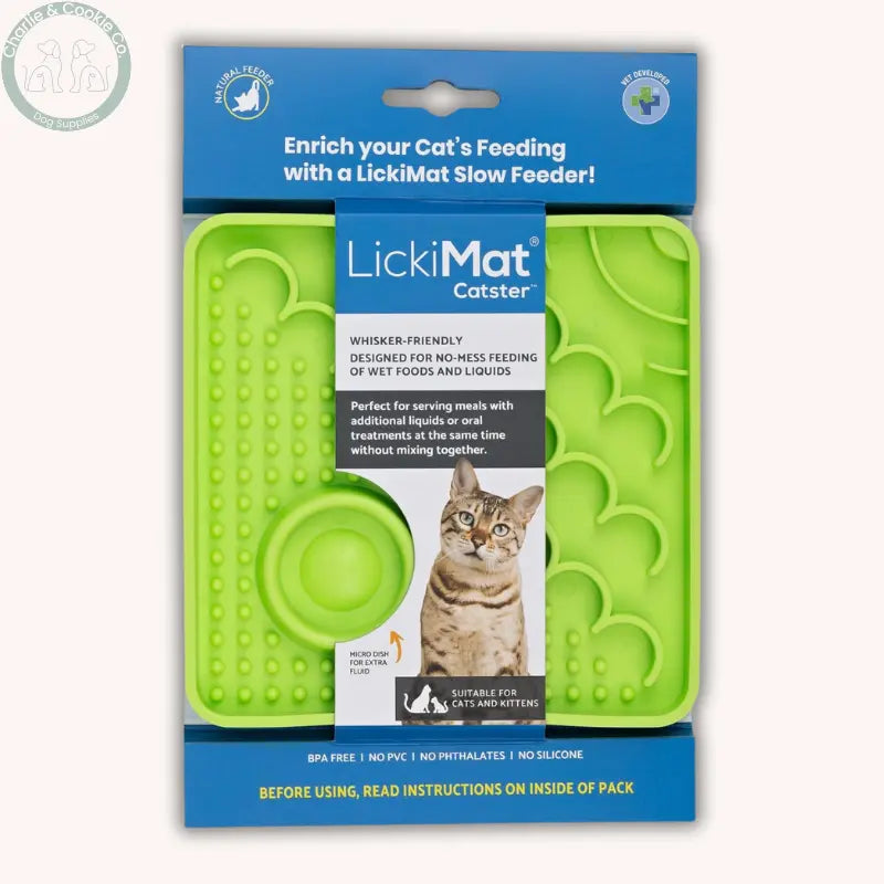 LickiMat Kitty & Catster | Enrichment Slow Feeders for Cats – 2 Designs LickiMat