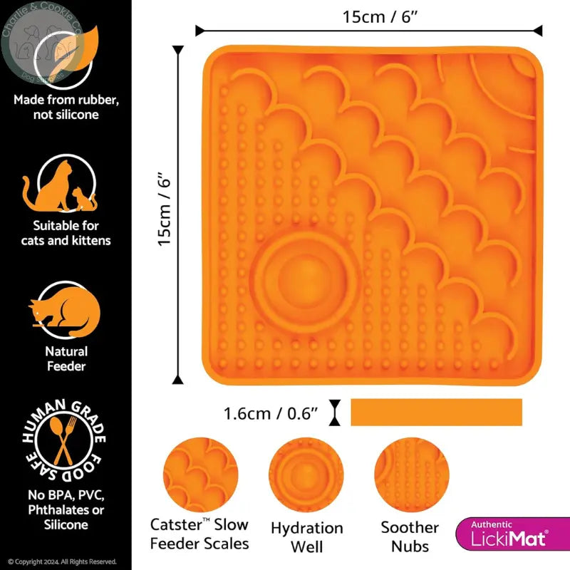 LickiMat Kitty & Catster | Enrichment Slow Feeders for Cats – 2 Designs LickiMat