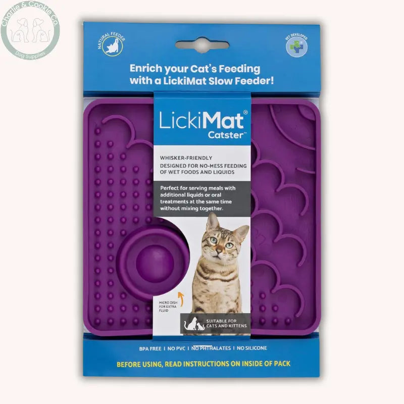 LickiMat Kitty & Catster | Enrichment Slow Feeders for Cats – 2 Designs LickiMat