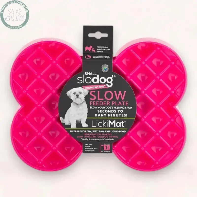LickiMat Small Slodog Slow Feeder Plate - 6 Colour Options - Innovative & Anxiety-Free Feeding - Charlie & Cookie Co.