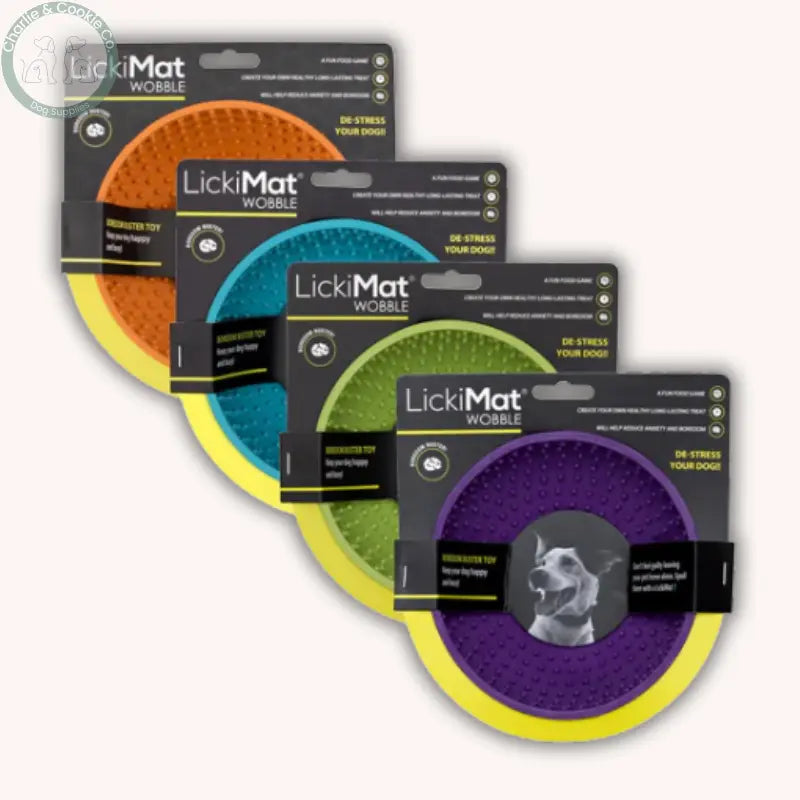 LickiMat Wobble & Supernature Lickeez Enrichment Bundle for Dogs Calming Lick Bowl and Spreadable Treat Mix Bundle