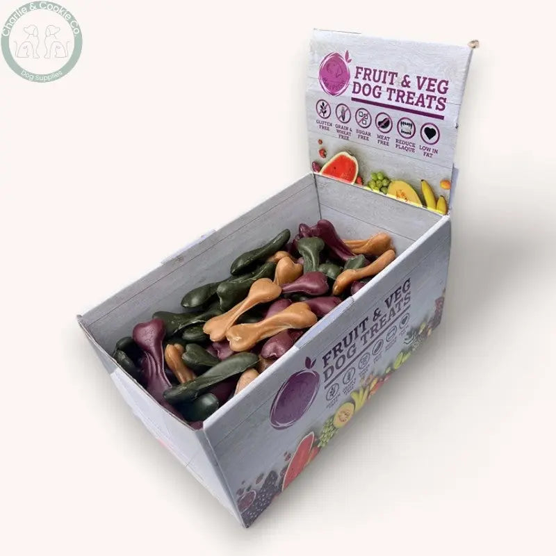 Maks Patch Fruit and Veg Bone single 7cm low-fat vegan dog treat