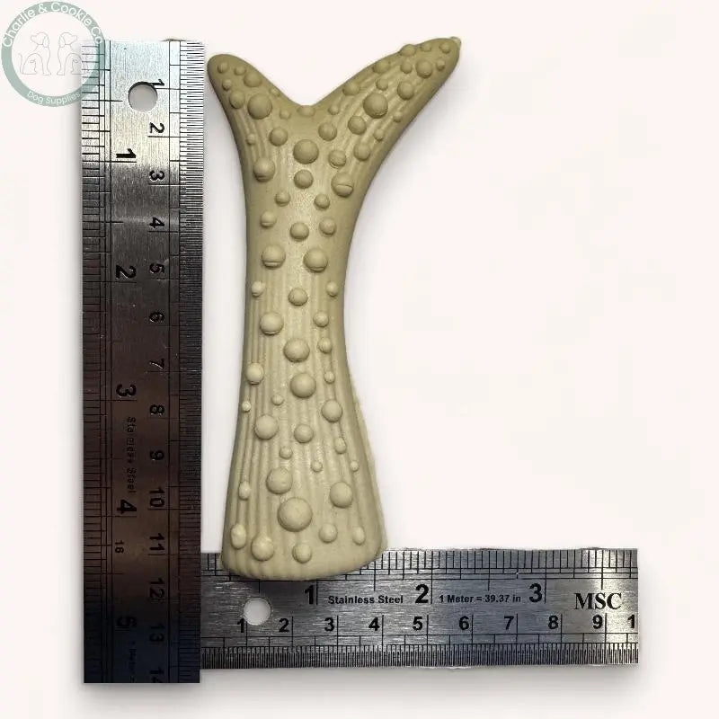 Maks Patch Peanut Butter Antler (Individual - 11cmx3.5-5cm) - Low-Fat & Vegan Dog Treat - Charlie & Cookie Co.