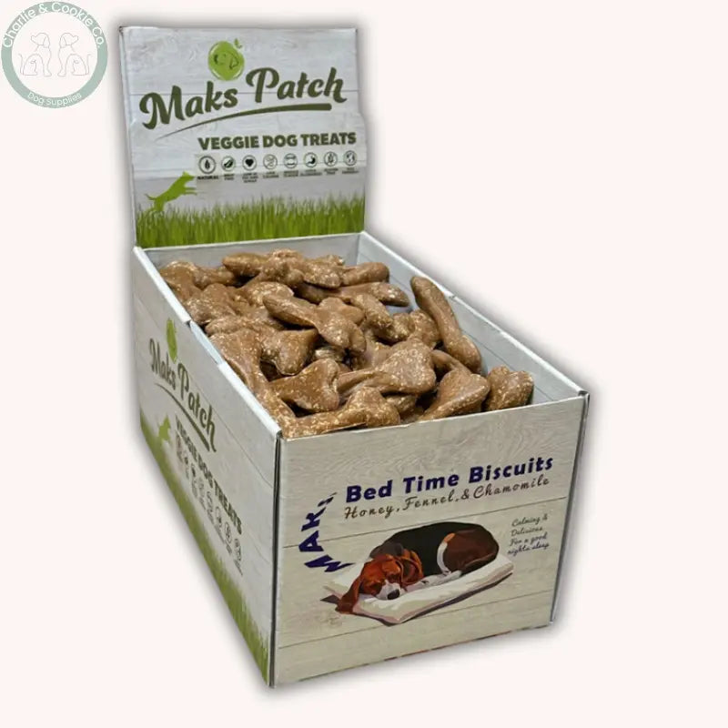 Maks Patch Time For Bed Biscuits (Individual - 7cm) - Vegan, Calming Bedtime Treat for Dogs Miro & Makauri