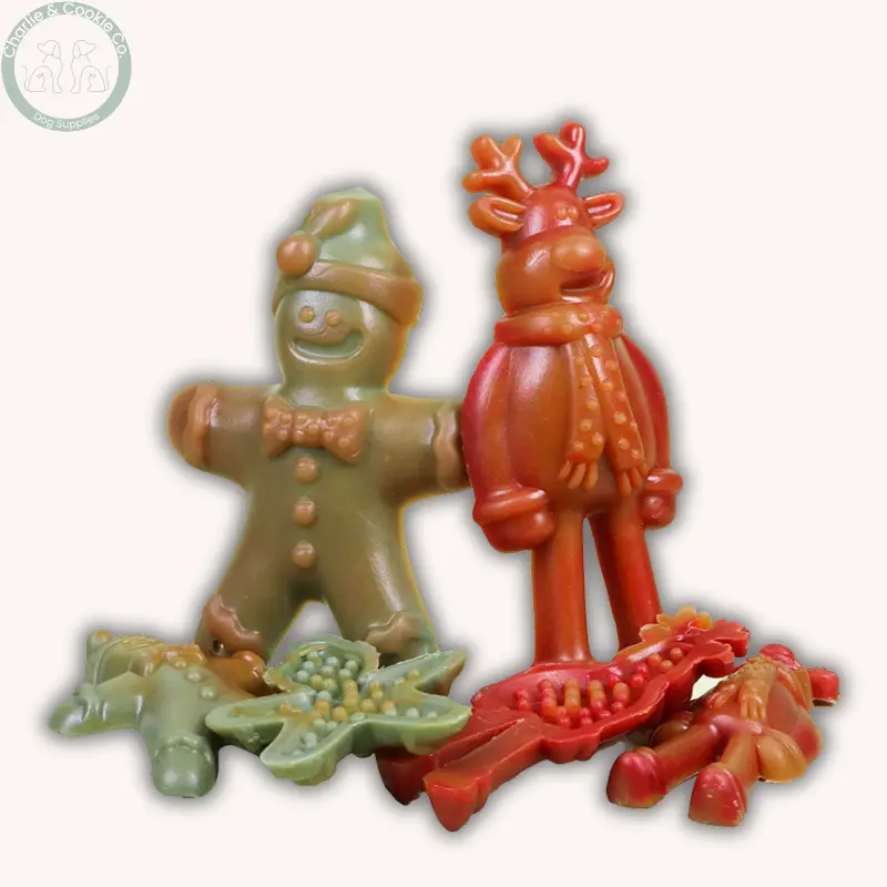 Maks Patch Vegetarian Dog Treats – ‘Ginger & Dasher’ Xmas Treat (Single) | Festive Vegan Dog Treat