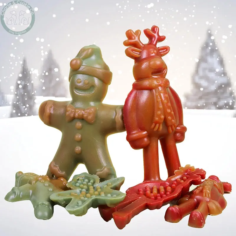 Maks Patch Vegetarian Dog Treats – ‘Ginger & Dasher’ Xmas Treat (Single) | Festive Vegan Dog Treat
