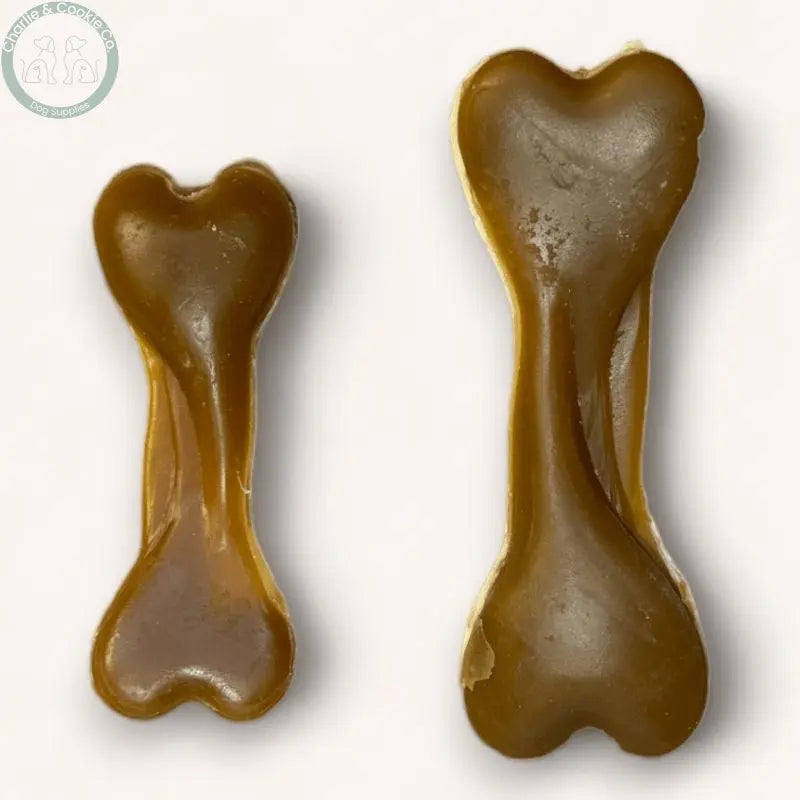 Maks Patch Peanut Butter Dual-Sided Bone single low-fat vegan dog treat in Small or Medium