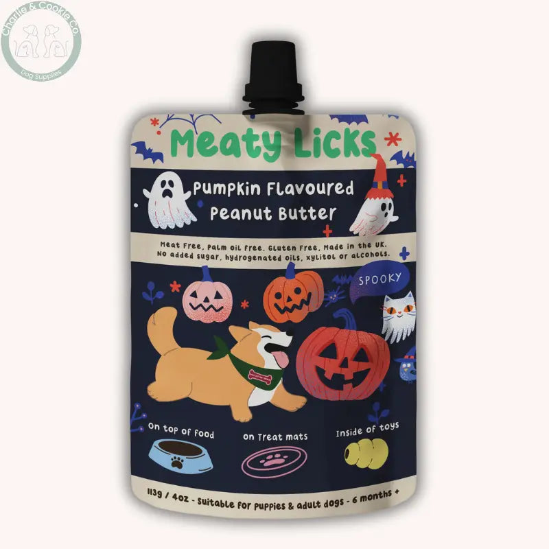 Meaty Licks Flavoured Peanut Butter for Dogs | Vegan Treat Pouches Apex Pet Products