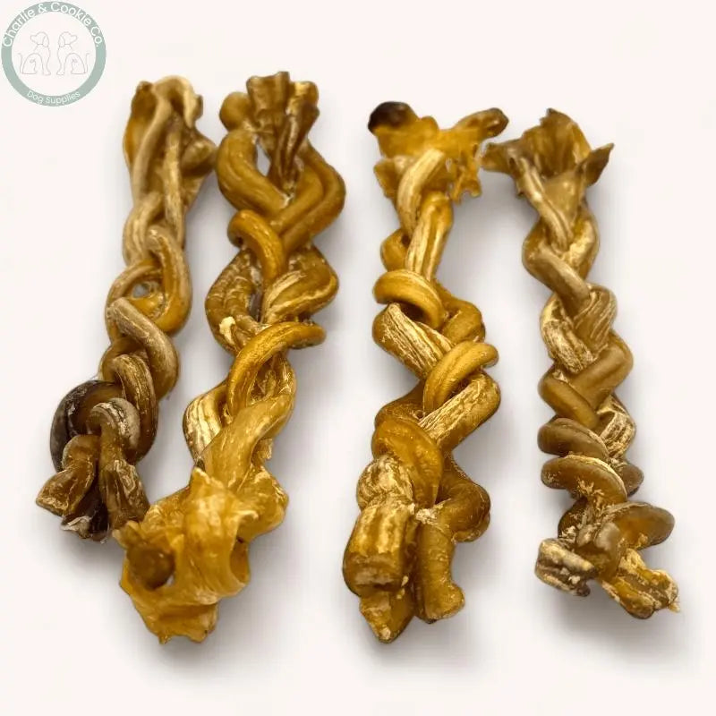 C&C Braided Lamb Pizzle - High-Protein Dental Chew (15cm) - Charlie & Cookie Co.