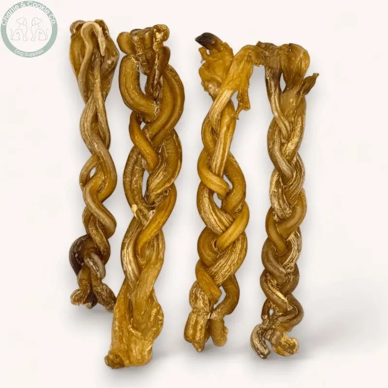 C&C Braided Lamb Pizzle - High-Protein Dental Chew (15cm) - Charlie & Cookie Co.