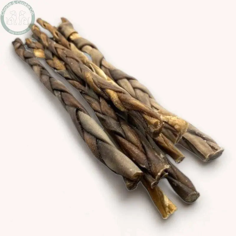 C&C Goat Skin 30cm - Roll & Braided Options (Individual Treat) - Long-Lasting, Nutrient-Rich Chews for Dogs - Charlie & Cookie Co.