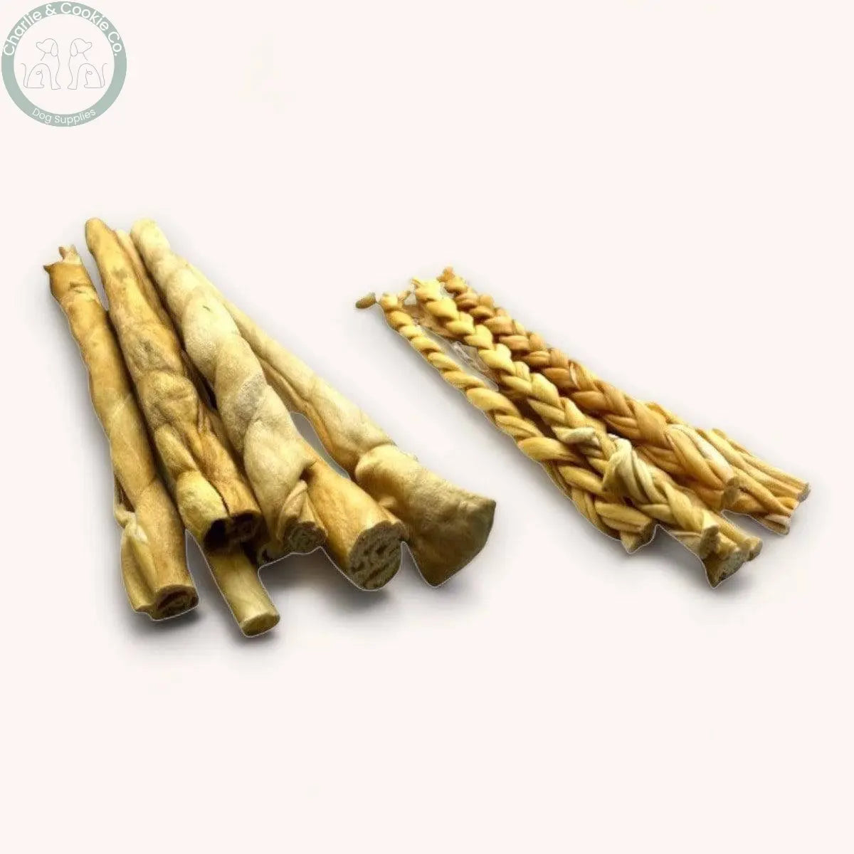 C&C Lamb Skin 30cm - High Protein, Low Fat - Roll & Braided Options (Individual Treat) - Charlie & Cookie Co.