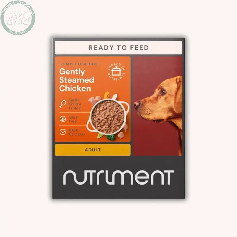 Nutriment Gently Steamed Complete Dog Food 395g in Beef Lamb Chicken or Duck