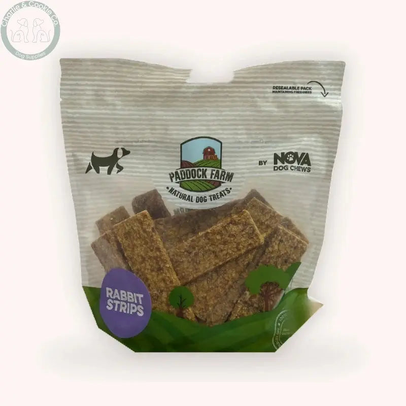 Paddock Farm Rabbit Meat Strips 500g bag with strips