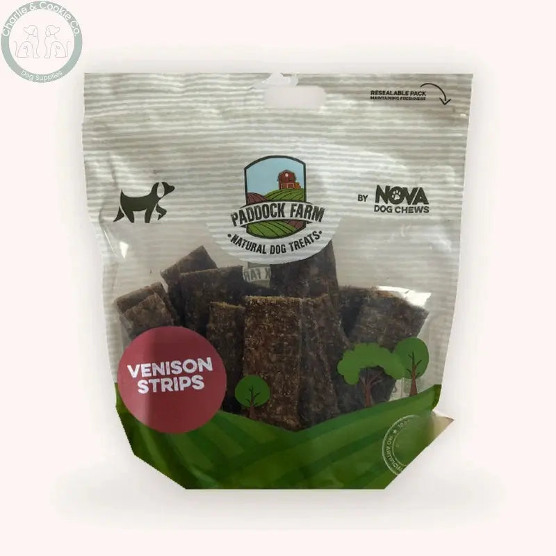 Paddock Farm Venison Meat Strips 500g bag with strips