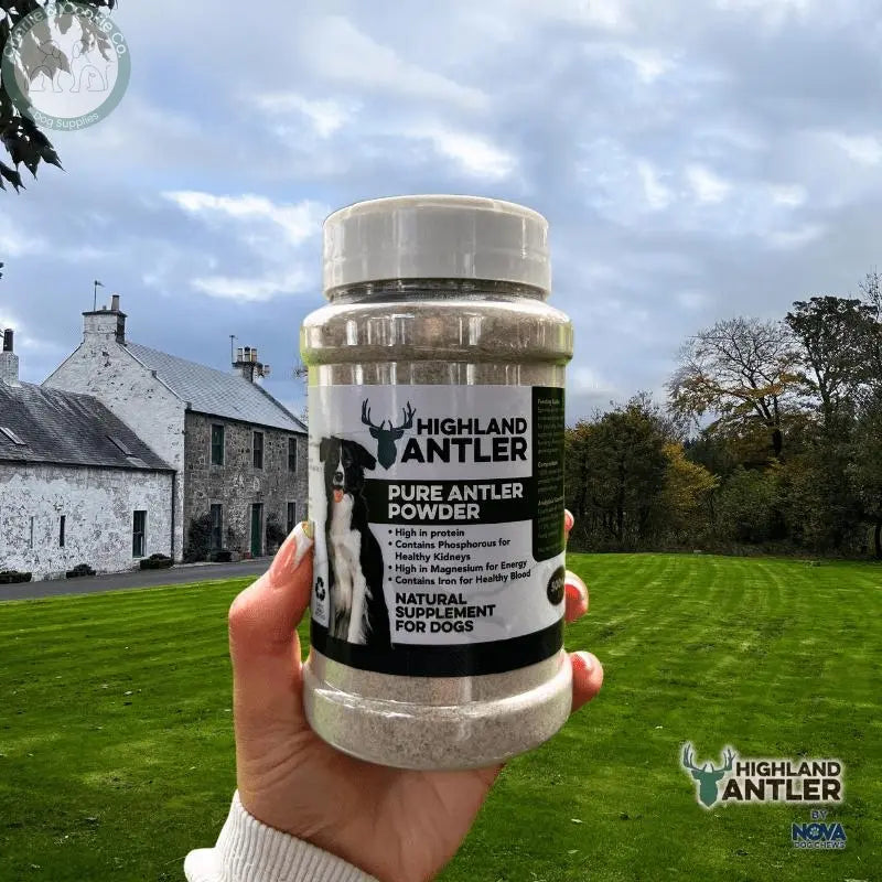 Pure Antler Powder Dog Supplement - 500ml - Essential Nutrients for Wellness - Charlie & Cookie Co.