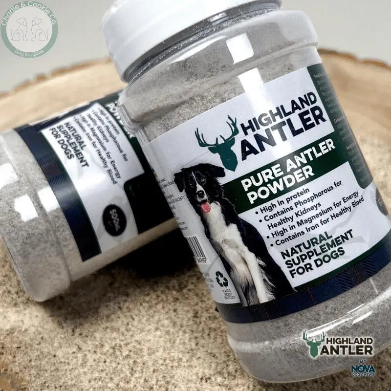 Pure Antler Powder Dog Supplement - 500ml - Essential Nutrients for Wellness - Charlie & Cookie Co.