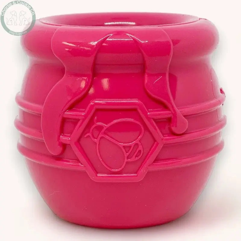 SodaPup Honey Pot PUP-X treat dispenser dog toy in Large or XL, Yellow, Blue, Pink or Red
