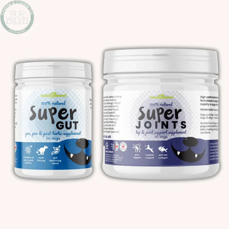 Supernature Pet Supplement Duo | Gut & Joint Health Support for Dogs – Multiple Sizes Supernature Pet
