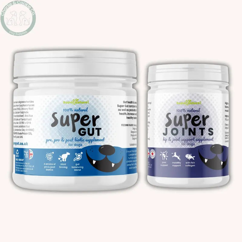 Supernature Pet Supplement Duo | Gut & Joint Health Support for Dogs – Multiple Sizes Supernature Pet