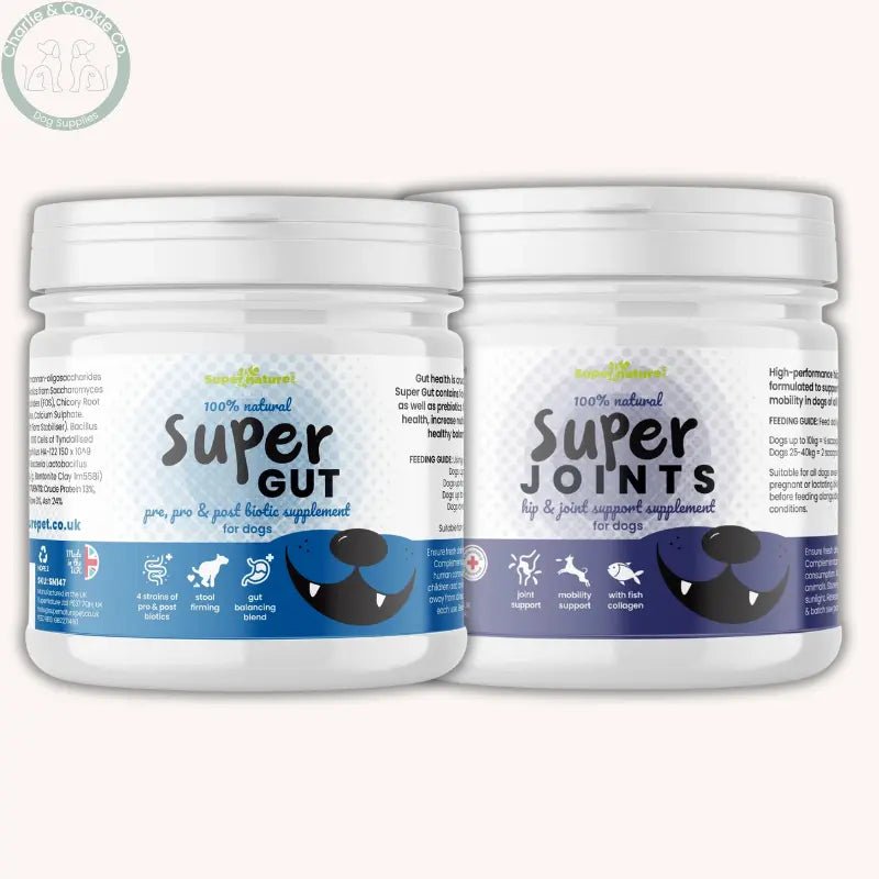 Supernature Pet Supplement Duo | Gut & Joint Health Support for Dogs – Multiple Sizes Supernature Pet